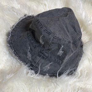 Denim Distressed Bucket Hats